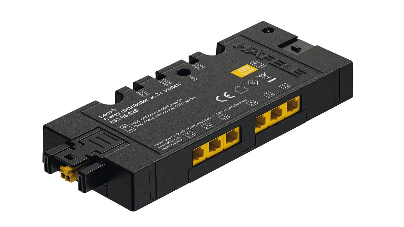 Bộ Chia 6 Cổng 12V Hafele 833.95.828