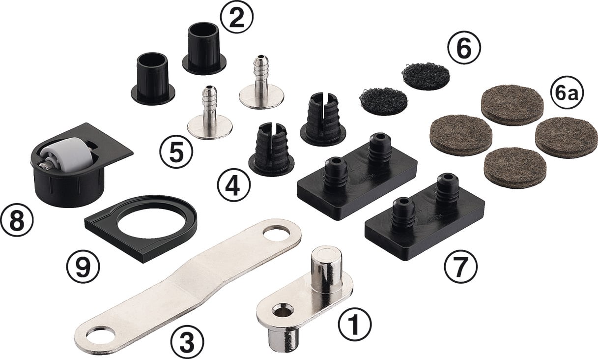 Phụ kiện bàn xoay Hafele 646.31.004 Phụ kiện bàn xoay Hafele 646.31.004