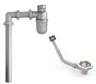 Bộ Xả Cho Chậu 1 Hộc Hafele 567.25.922 Bộ Xả Cho Chậu 1 Hộc Hafele 567.25.922