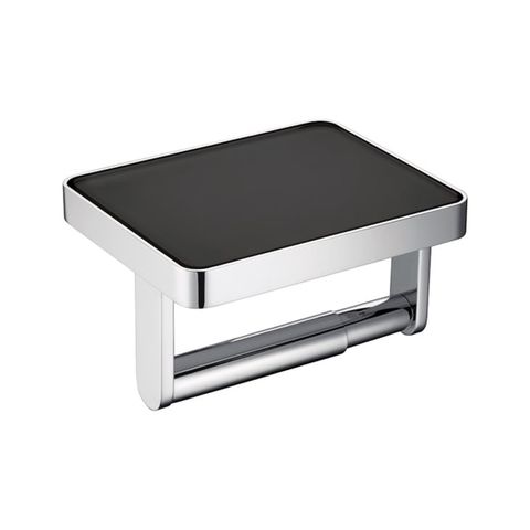 Giá Treo Giấy Vệ Sinh Mặt Kính Đen Hafele 495.80.233