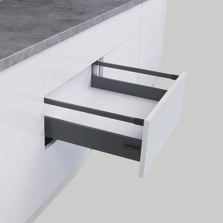 Ray Hộp Alto-S Nhấn Mở H80mm Hafele 552.55.323