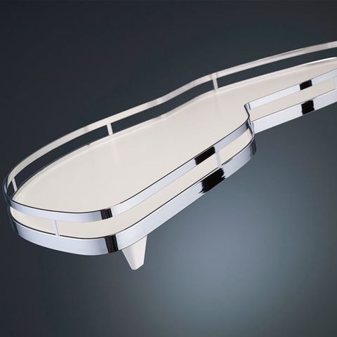 Bộ Rổ Góc Lemans II Trắng Xoay Phải Hafele 541.32.670