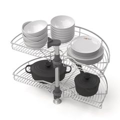 Bộ Rổ Góc Mezzo Xoay 180° Hafele 548.37.001 ảnh 2