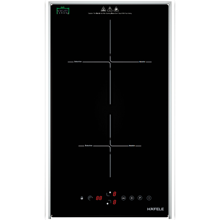 Bếp từ Domino 2vùng nấu Hafele HC-I3021B 536.61.930 Bếp từ Domino 2vùng nấu Hafele HC-I3021B 536.61.930