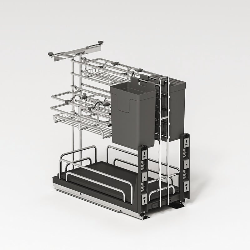 Rổ Gia Vị Dao Thớt Omero Multi 250mm Hafele 547.11.002 Rổ Gia Vị Dao Thớt Omero Multi 250mm Hafele 547.11.002