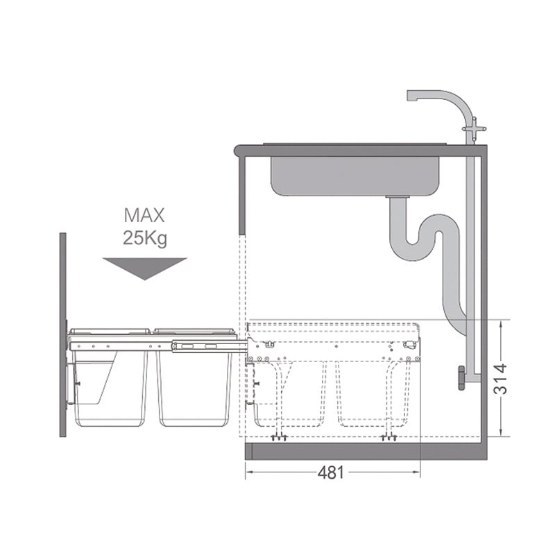 Thùng Rác Dưới Chậu Viola 400mm Hafele 503.39.631 - Thùng rác Viola Hafele 503.39.631 là gì? Thùng Rác Dưới Chậu Viola 400mm Hafele 503.39.631 - Thùng rác Viola Hafele 503.39.631 là gì?