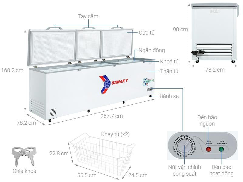 Tủ đông Sanaky VH-1199HY3