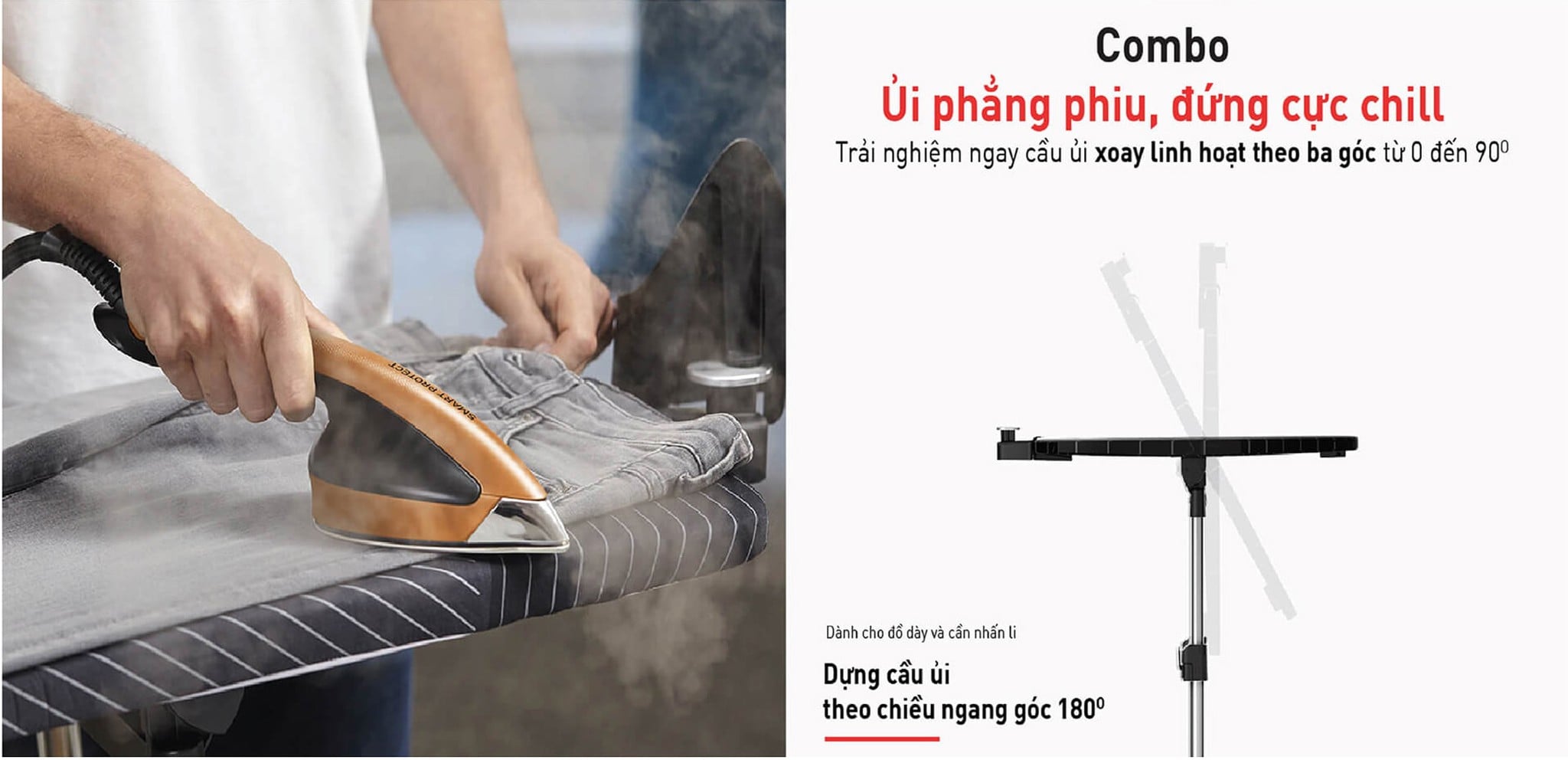 Bàn ủi hơi nước đứng Tefal IXEO Power QT2020E0 – ảnh 3