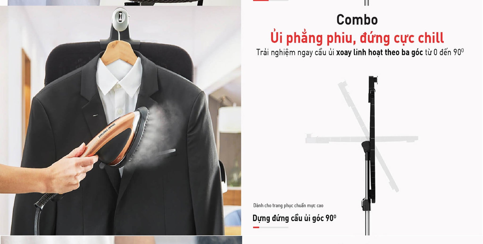 Bàn ủi hơi nước đứng Tefal IXEO Power QT2020E0 – ảnh 5