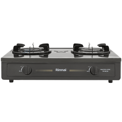 Bếp gas dương Rinnai RV-MC26BE 590mm 2 lò nấu, mặt thép phủ men