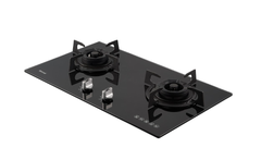 Bếp gas âm Rinnai RVB-732G(B) 720mm 2 lò nấu, mặt kính cường lực ảnh 3