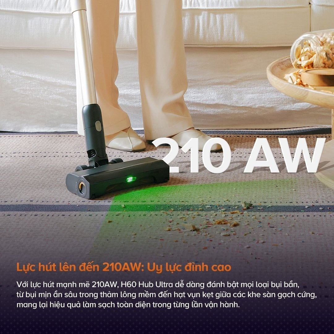 Máy hút bụi cầm tay không dây Roborock H60 Hub Ultra – ảnh 2
