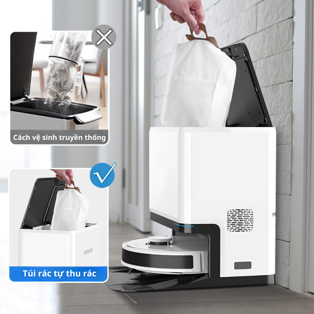 Robot hút bụi lau nhà 8 trong 1 Shimono LS68W Max – ảnh 5