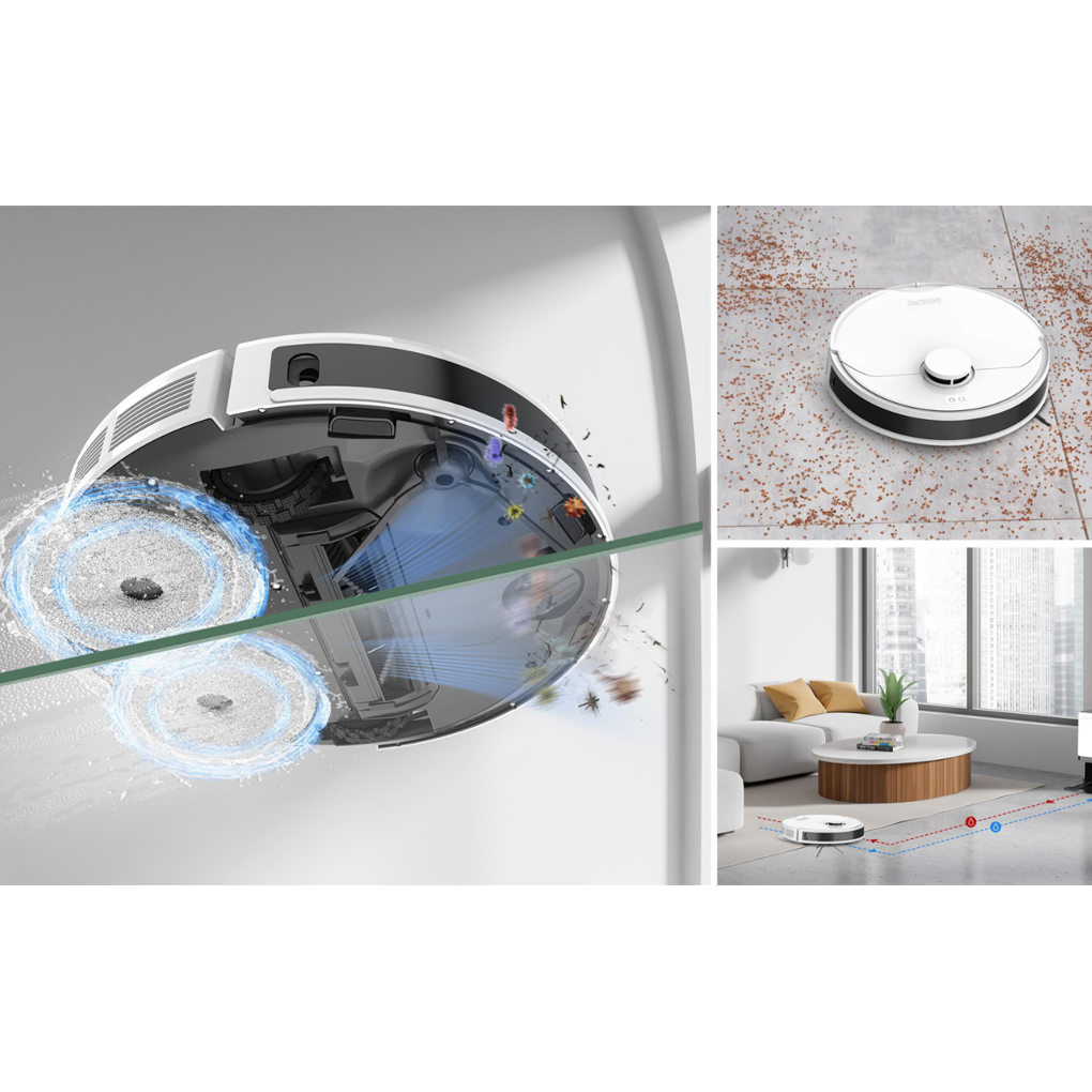 Robot hút bụi lau nhà 8 trong 1 Shimono LS68W Max – ảnh 6