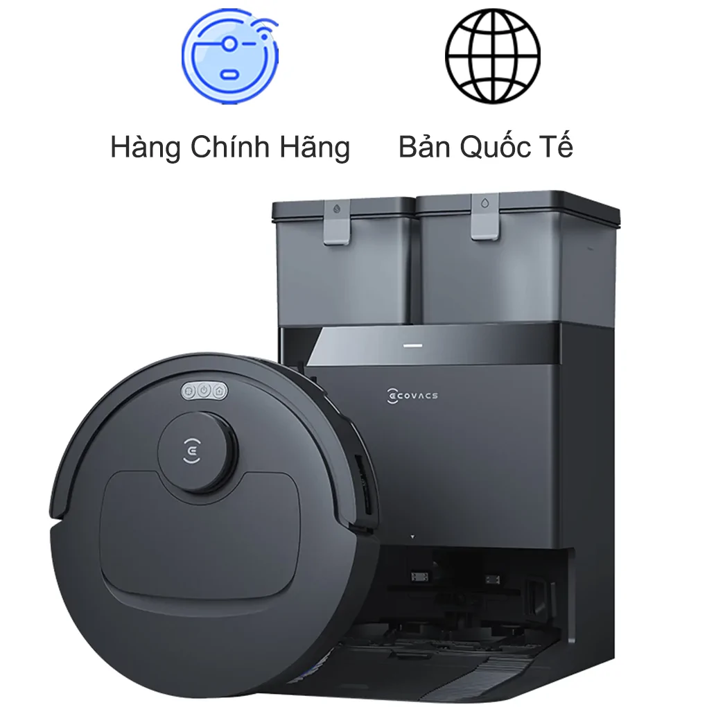Robot hút bụi lau nhà Ecovacs Deebot T30C - Đen