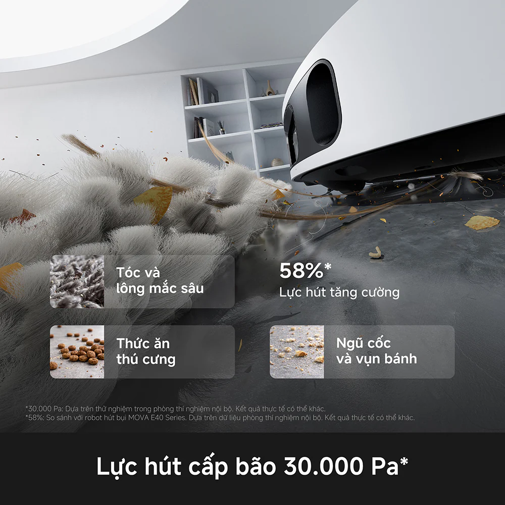 Robot hút bụi lau nhà Mova E50 Ultra Màu Đen – ảnh 3