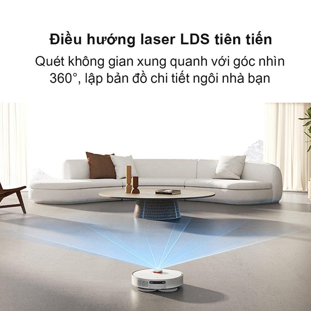 Robot hút bụi lau nhà tự giặt giẻ Xiaomi X20 Plus – ảnh 4