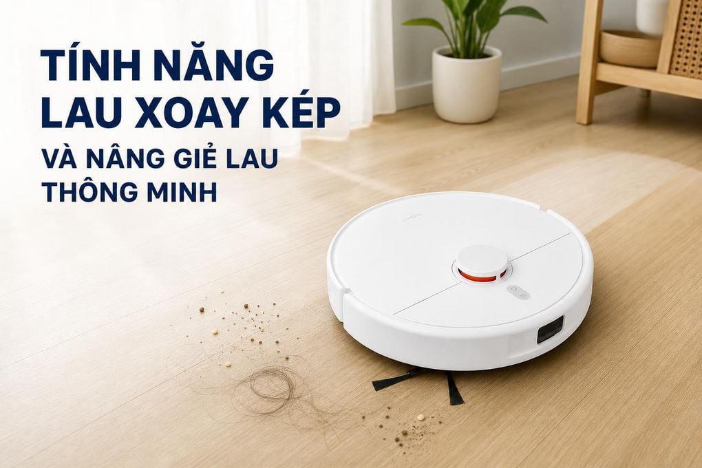 Robot hút bụi Xiaomi H50 EU BHR08GUEU - hình ảnh thực tế