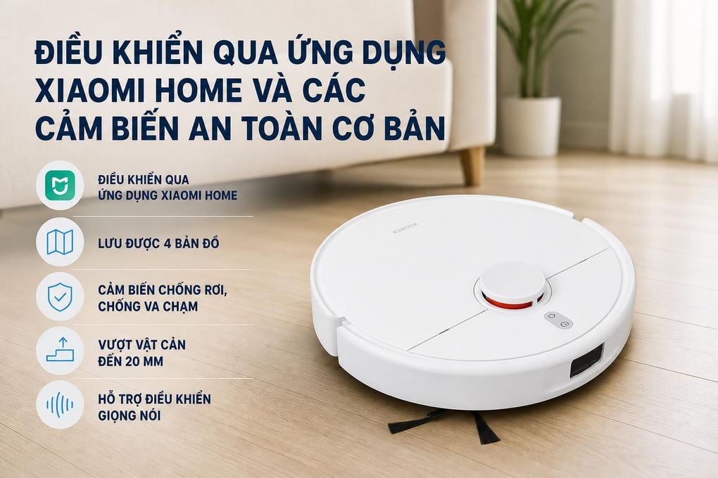 Robot hút bụi Xiaomi H50 EU BHR08GUEU - công nghệ