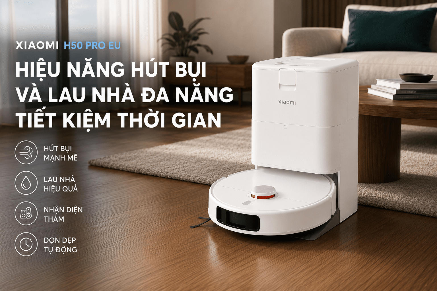 Robot hút bụi Xiaomi H50 Pro EU BHR089NEU