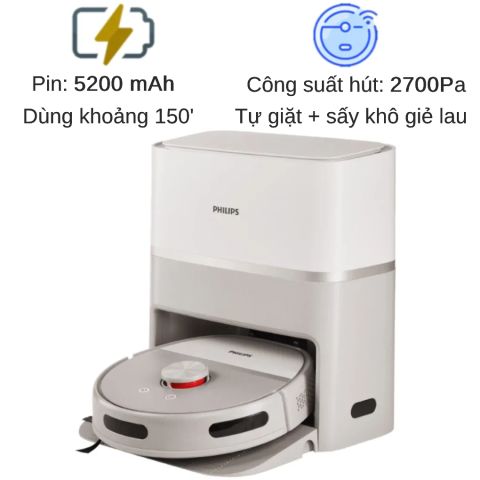 Robot hút bụi và lau nhà Philips XU6500/82