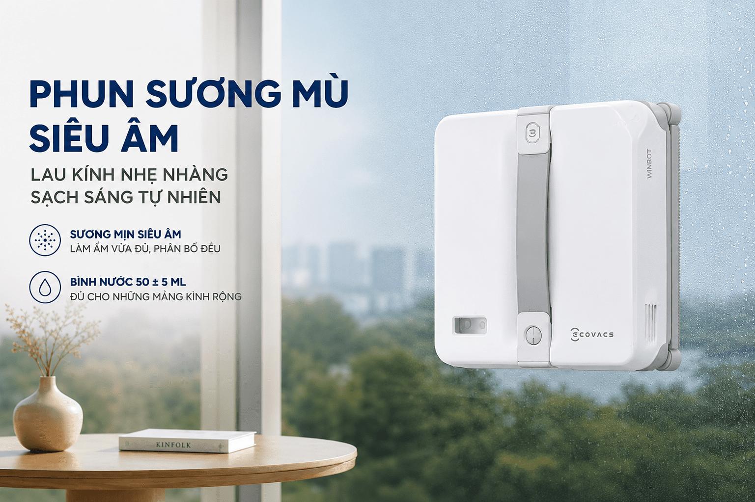 Thiết kế Ecovacs Winbot Mini 2
