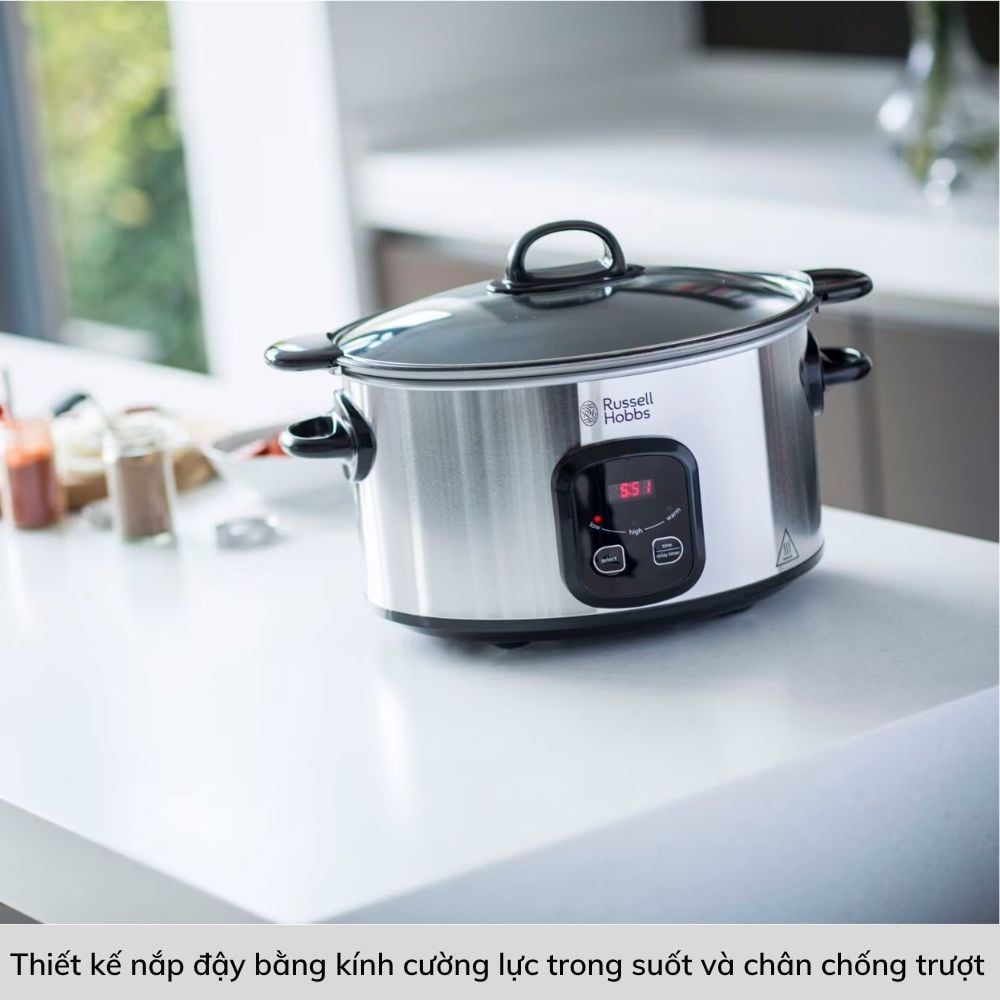 Nồi Nấu Chậm Russell Hobbs Maxi Cook 22750-56 200W 6L – ảnh 4