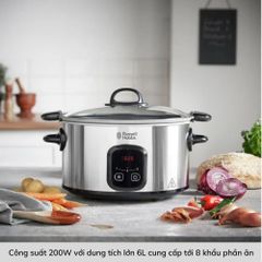 Nồi Nấu Chậm Russell Hobbs Maxi Cook 22750-56 200W 6L ảnh 5