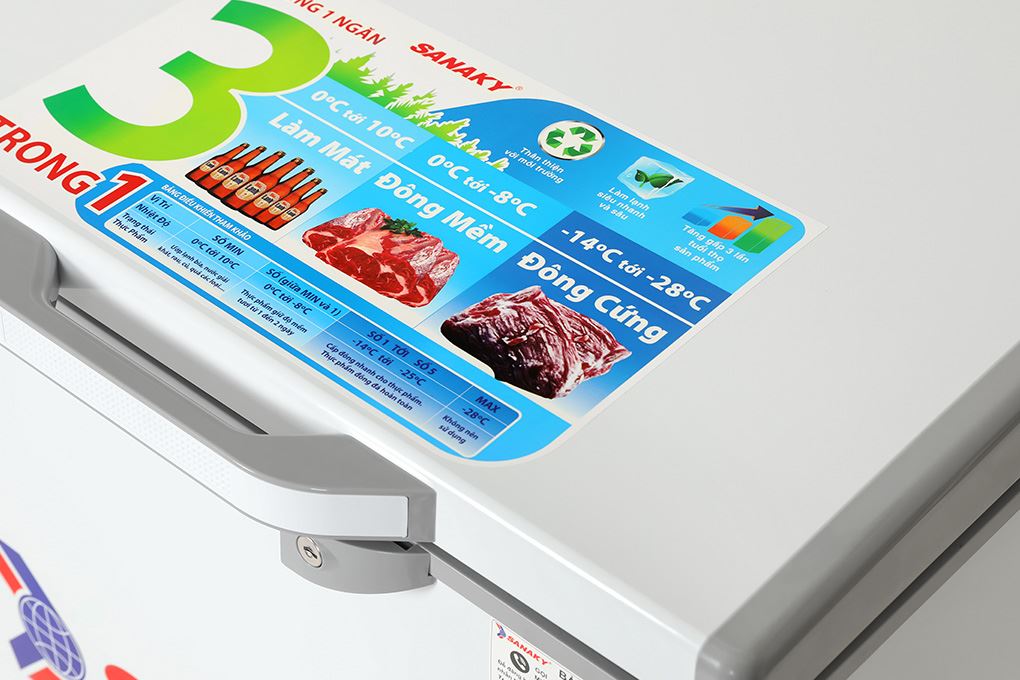 Tủ đông Sanaky VH162HY2 - hình ảnh thực tế Tủ đông Sanaky VH162HY2 - hình ảnh thực tế
