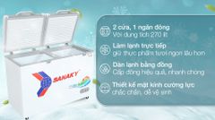 Tủ đông Sanaky 270 lít TD.VH3699A2KD
