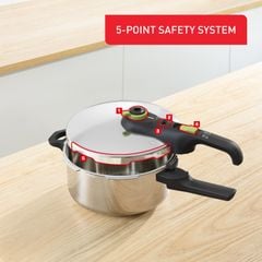 Nồi áp suất Inox cao cấp Tefal Secure Trendy, 4L ảnh 4