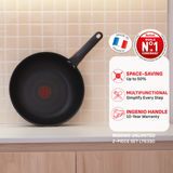  Bộ 4 nồi chảo cán rời Tefal Ingenio Unlimited L7639393, 20cm/22cm/26cm/28cm, nắp 20cm 