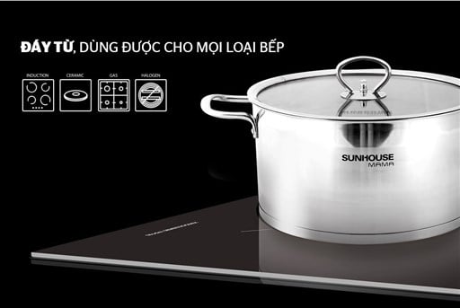 Bộ nồi inox 5 đáy Sunhouse Mama SH784 – ảnh 2