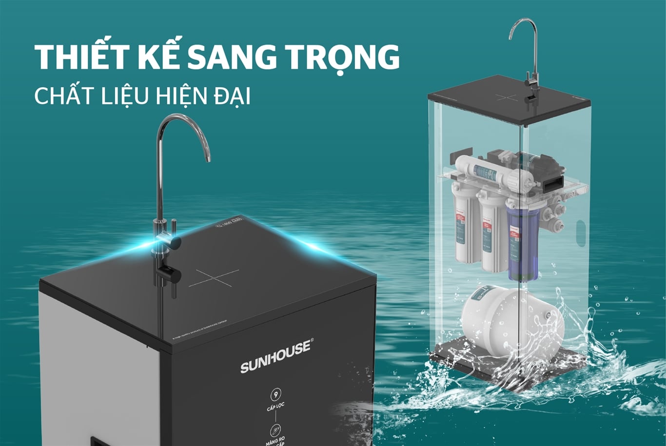 Máy lọc nước RO 09 lõi Sunhouse SHA5128K – ảnh 6