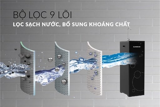 Máy lọc nước r.o 9 lõi Sunhouse SHA8889K – ảnh 5