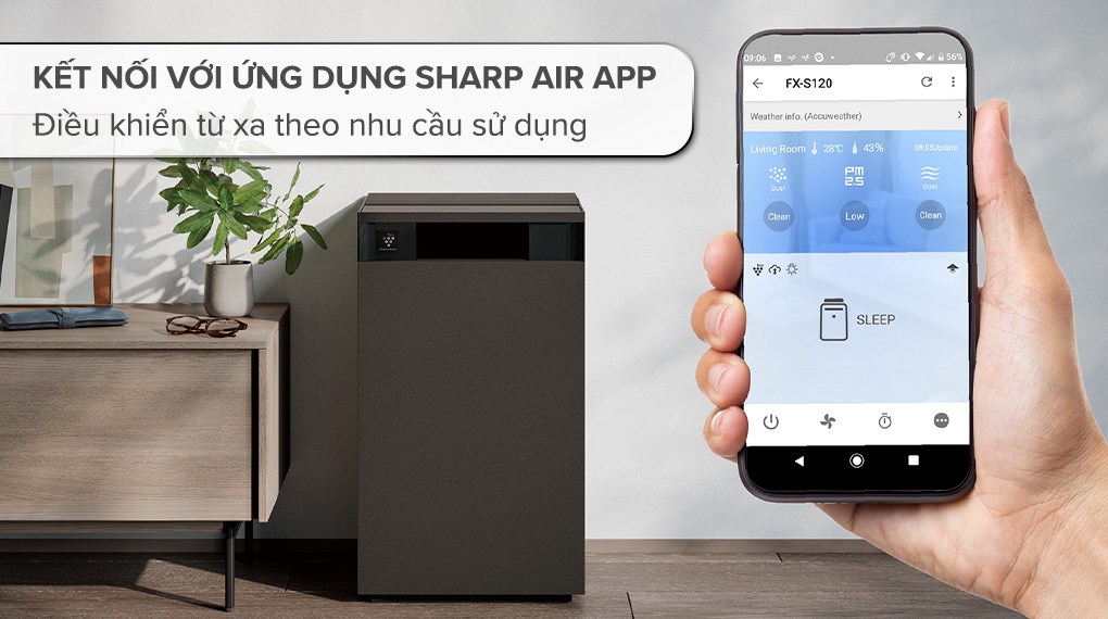 Máy lọc không khí Sharp FX-S120V-H 72W – ảnh 7