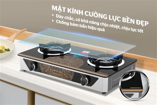 Bếp gas dương kính Sunhouse SHB32042-V – ảnh 8