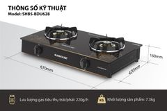 Bếp gas dương kính Sunhouse SHB5-BDU628 ảnh 6