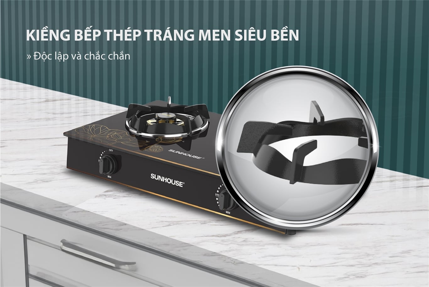 Bếp gas dương kính Sunhouse SHB5-BDU628 – ảnh 8