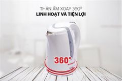 Ấm siêu tốc nhựa Sunhouse SHD1300 trắng ảnh 2