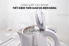 Ấm siêu tốc nhựa Sunhouse SHD1300 trắng ảnh 3