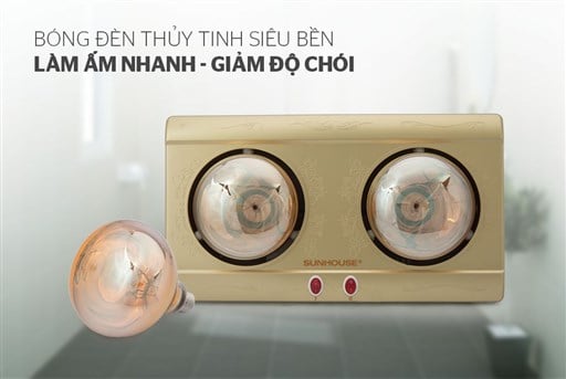 Đèn sưởi phòng tắm Sunhouse SHD3812 – ảnh 3