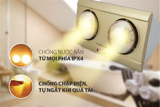 Đèn sưởi phòng tắm Sunhouse SHD3812 – ảnh 4