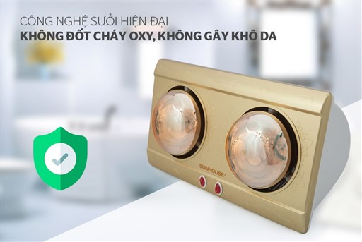Đèn sưởi phòng tắm Sunhouse SHD3812 – ảnh 5