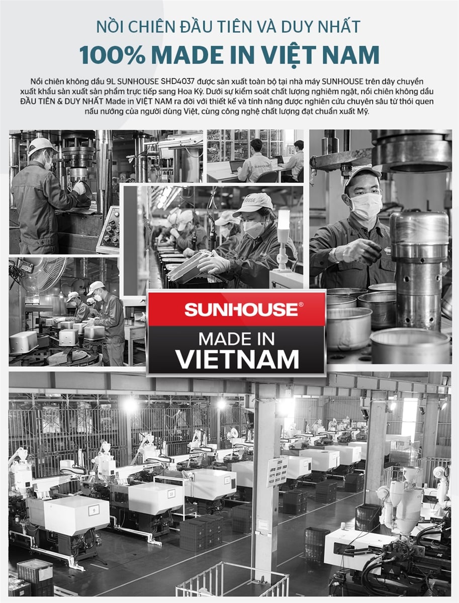 Nồi chiên không dầu 9L Sunhouse SHD4037 – ảnh 7