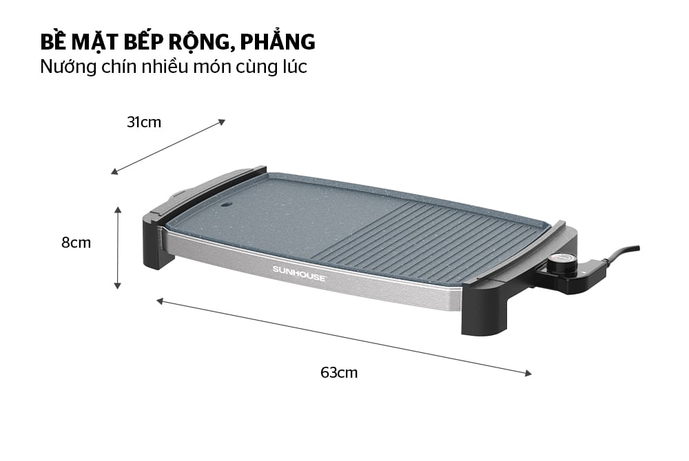 Bếp nướng điện Sunhouse SHD4612 – ảnh 6