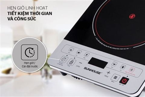 Bếp hồng ngoại Sunhouse SHD6005 – vùng nấu – ảnh 4