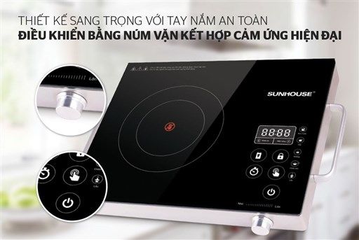 Bếp hồng ngoại Sunhouse SHD6017 cảm ứng