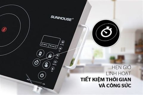 Bếp hồng ngoại Sunhouse SHD6017 – vùng nấu – ảnh 4