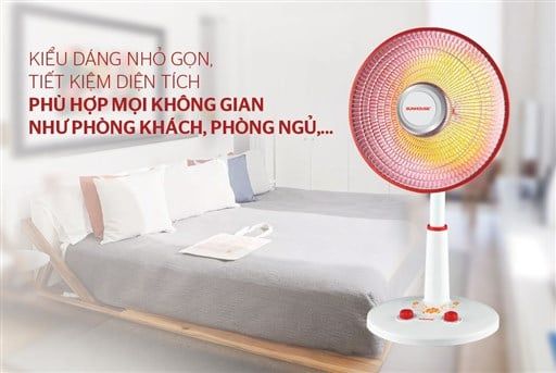 Quạt sưởi halogen Sunhouse SHD7005